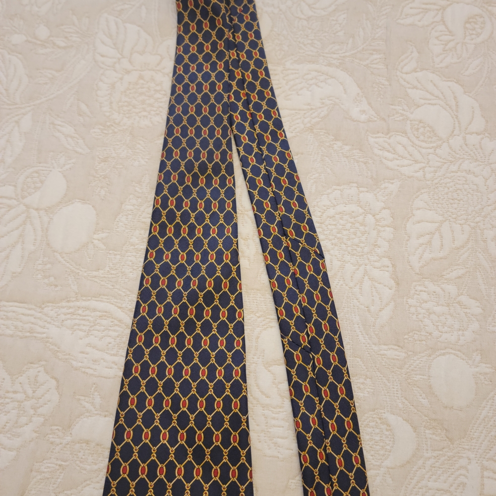 Brooks Brothers Silk Tie with Orange and Black Pattern - Picture 5 of 9